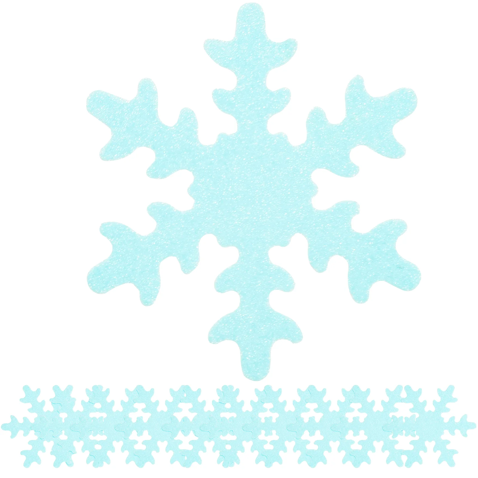 

50 Pcs Decoration Baby Topper for Wedding Edible Snowflakes