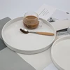 Nordic Round Jewelry Tray Living Room Kitchen Household Decoration Cosmetic Sundries Storage Tray 1