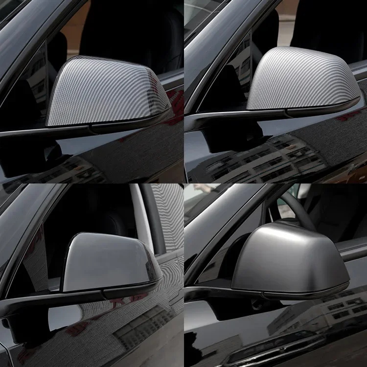 Strisce Paracolpi Parasoffioni Per Specchietti Tesla Model Y 2021-2024 – Adesivi Protettivi In ABS – Rosso - 6