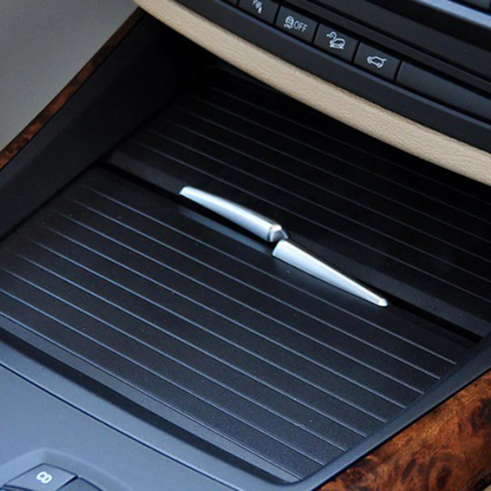 

1x Car Front Storage Box Console Roller Blind Cover For BMW X6 E70 E71 2007-2014 ABS Plastic + PC 140*240mm