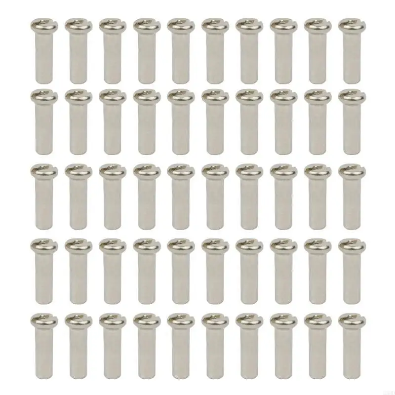 50pc 14G silver 14mm