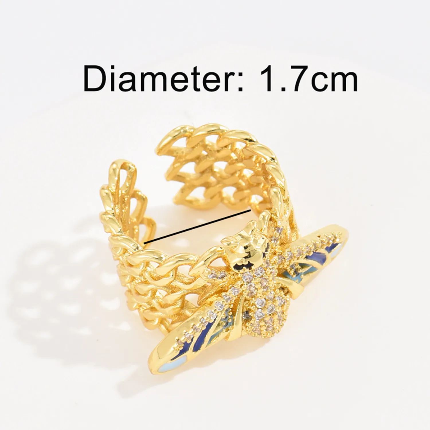 2021 INS Color Rainbow Fashion Rings For Women Finger Jewelry Clear CZ Colorful Neon Enamel Open Adjusted Dome Ring
