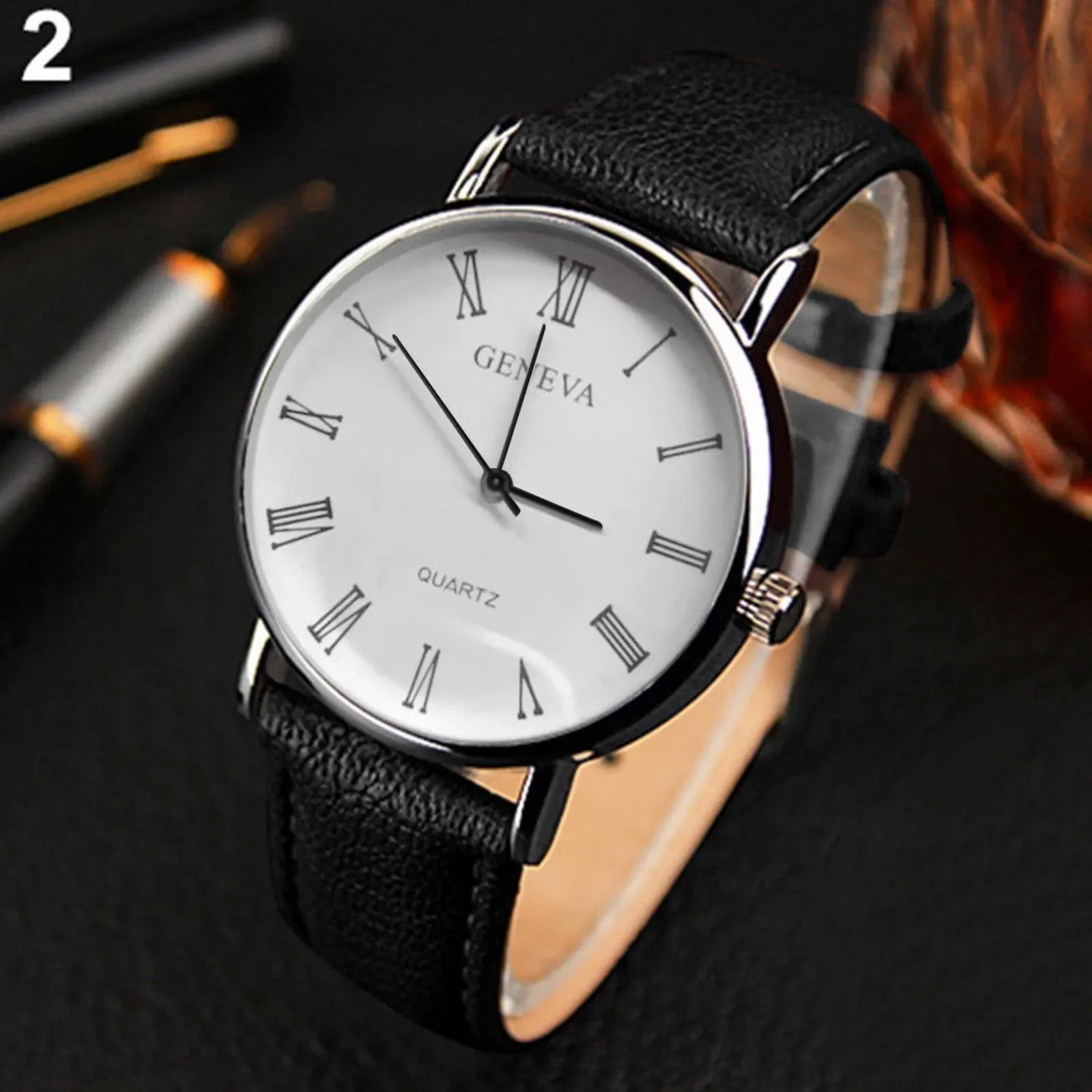 

Blue-ray Unisex Watch Fashion Men Women Watch Leather Strap Quartz Gift Watch Business Minimalist Clock Reloj Mujer Reloj Hombre