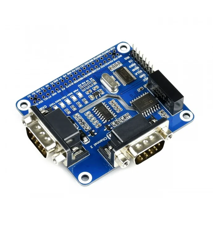 

2-канальная Изолированная Расширительная головка Waveshare RS232, решение SC16IS752 + SP3232, с несколькими бортами