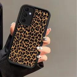 Leopard Elegance Sky Eye Ladder Phone Case Cover for Galaxy A50S (Z071 - Black)