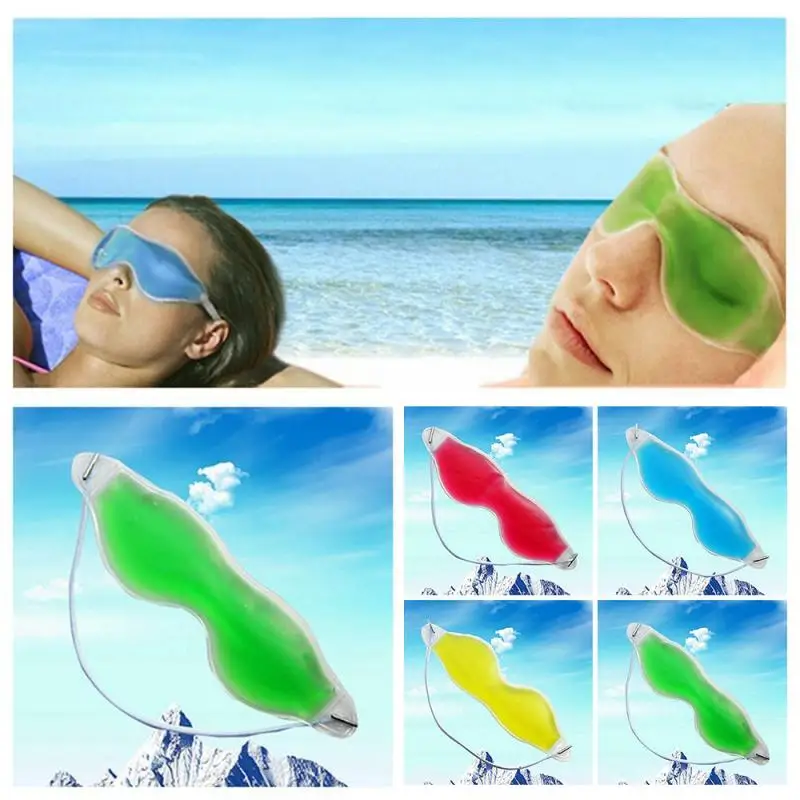

4Colors Remove Dark Circle Gel Cold Sleeping Eye Mask Goggles Gel Sleep Eye Protection Ice Cool Soothing Tired Eye Care Tools