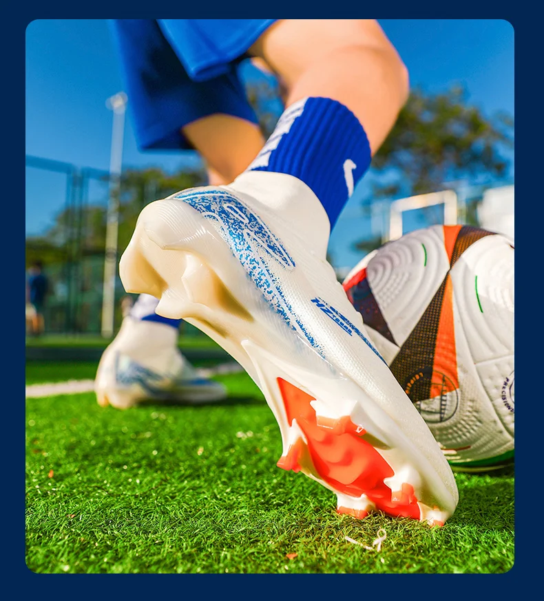 Men Football Boots High Quality Soccer Shoes 2025 New Ultralight FG/TF Soccer Cleats High Top Grass Training Football Boots