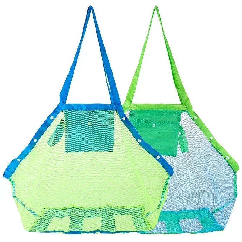 Toys Storage Bags Swimming Large Beach Bag  Children Sand Away Protable Mesh Bag Kids Bath For Towels Women Cosmetic Makeup Bag
