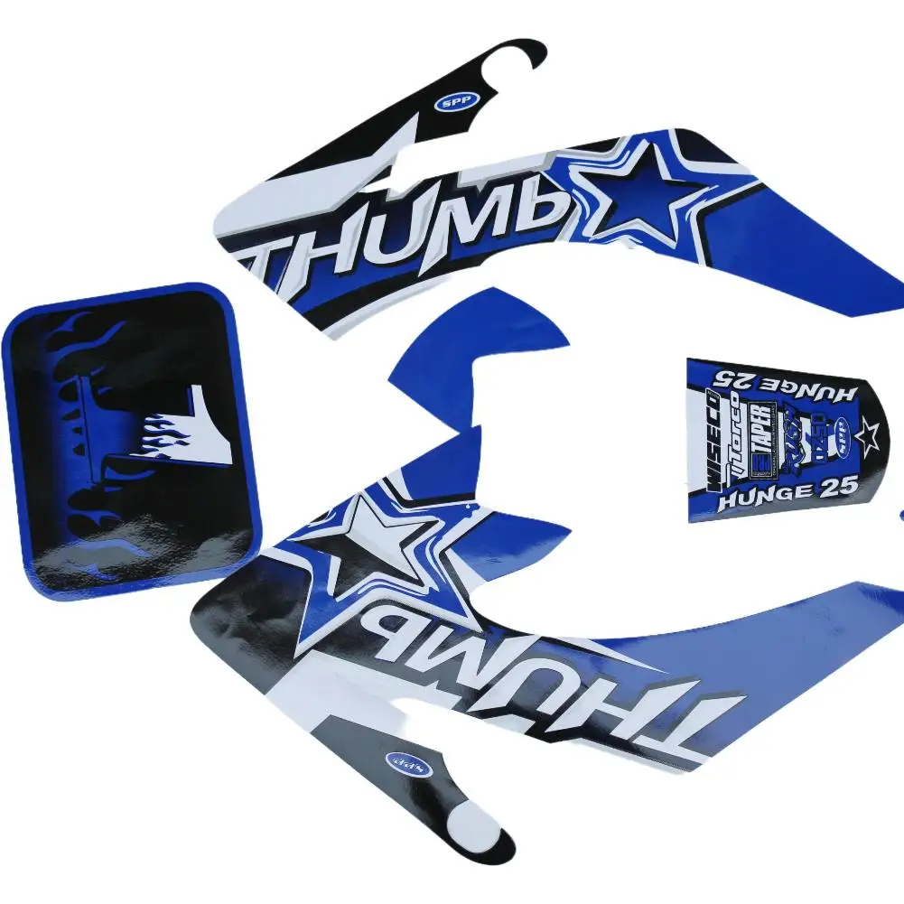 Motorcycle Decal Sticker Red Blue Yellow Green Racing for CRF 50cc Pit Dirt Bike Kohis CRF50