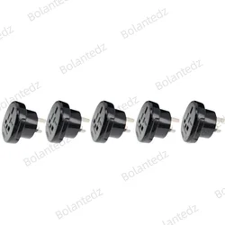Universal Travel Adapter for Australia and New Zealand - 3 - Pin Plug Converter (5pcs black)