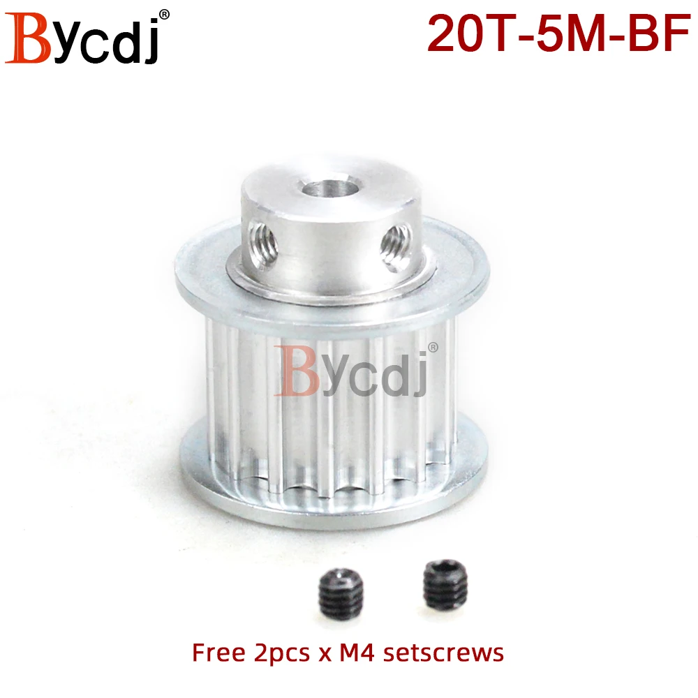 20 Teeth 5M Synchronous Pulley keyway Bore 8/10/12/12.7/14/15/16/17/18mm for Width 10/15/20mm HTD5M Timing Belt Pulleys 20T BF