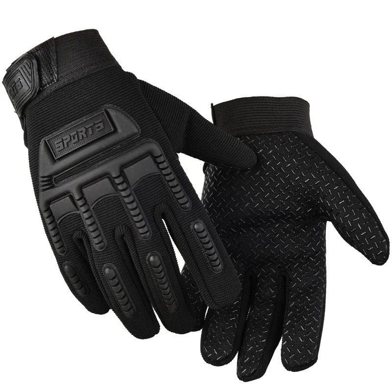 Kids Tactical Gloves Cycling Knuckle Protection Boys Girls Full Finger Gloves Anti-Slip Children Climbing CamouflageGloves 6