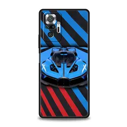 Sleek Sports Car Design Phone Case - Black Cover for Redmi Note 11 (A1)