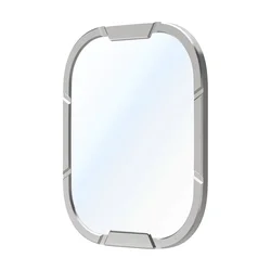 Premium Tempered Glass Screen Protector with Metal Bumper - Anti - Scratch - iwatch Ultra (Titanium color)