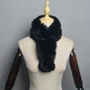 2025 New Women Winter Warm Real Rabbit Fur Scarf With Ball Casual Thick Female Fashion Genuine Fur Scarves Ladies Neck Warmer 2