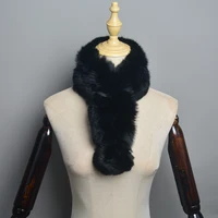 2025 New Women Winter Warm Real Rabbit Fur Scarf With Ball Casual Thick Female Fashion Genuine Fur Scarves Ladies Neck Warmer 2