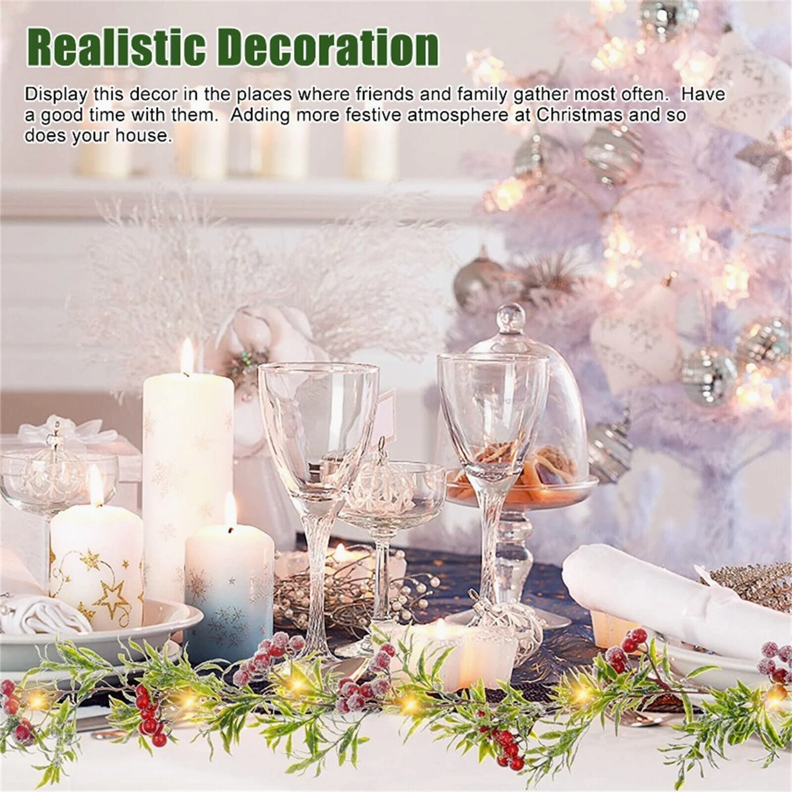 Рисунок 5 - Светящаяся гирлянда в виде красных ягод