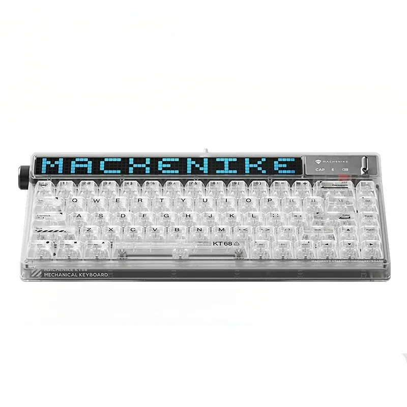 Kt68ワイヤレスメカニカルキーボード,3つのモード,RGB効果 