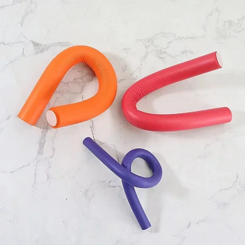 Hair Curling Rod 10pcs Flexible Soft Foam Bendy Twist Curls Flexi Rollers Styling Tools No Heat