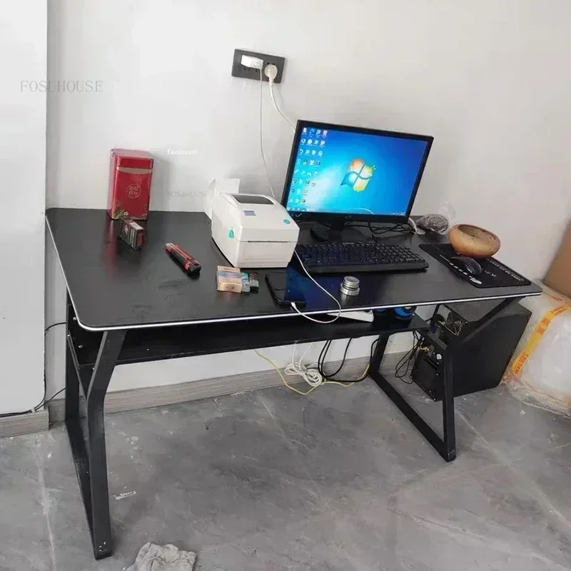 Office Furniture Student Study Writing Desk and Chair Set Modern Bedroom Workbench Simple Desktop Computer Desks Gaming Tables