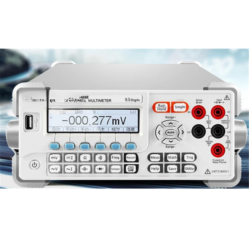 

DM3058E Multi-function Digital Multimeter High Precision Bench Top Multimeter 5.5-Digit LCD Display Digital Multimeter 100-230V