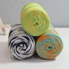 300g T-shirt Cotton Yarn For Knitting DIY Soft Wool Crochet Bag Blanket Cord Section Dyed Rainbow Weaving Thread Puffy 150 Meter 5