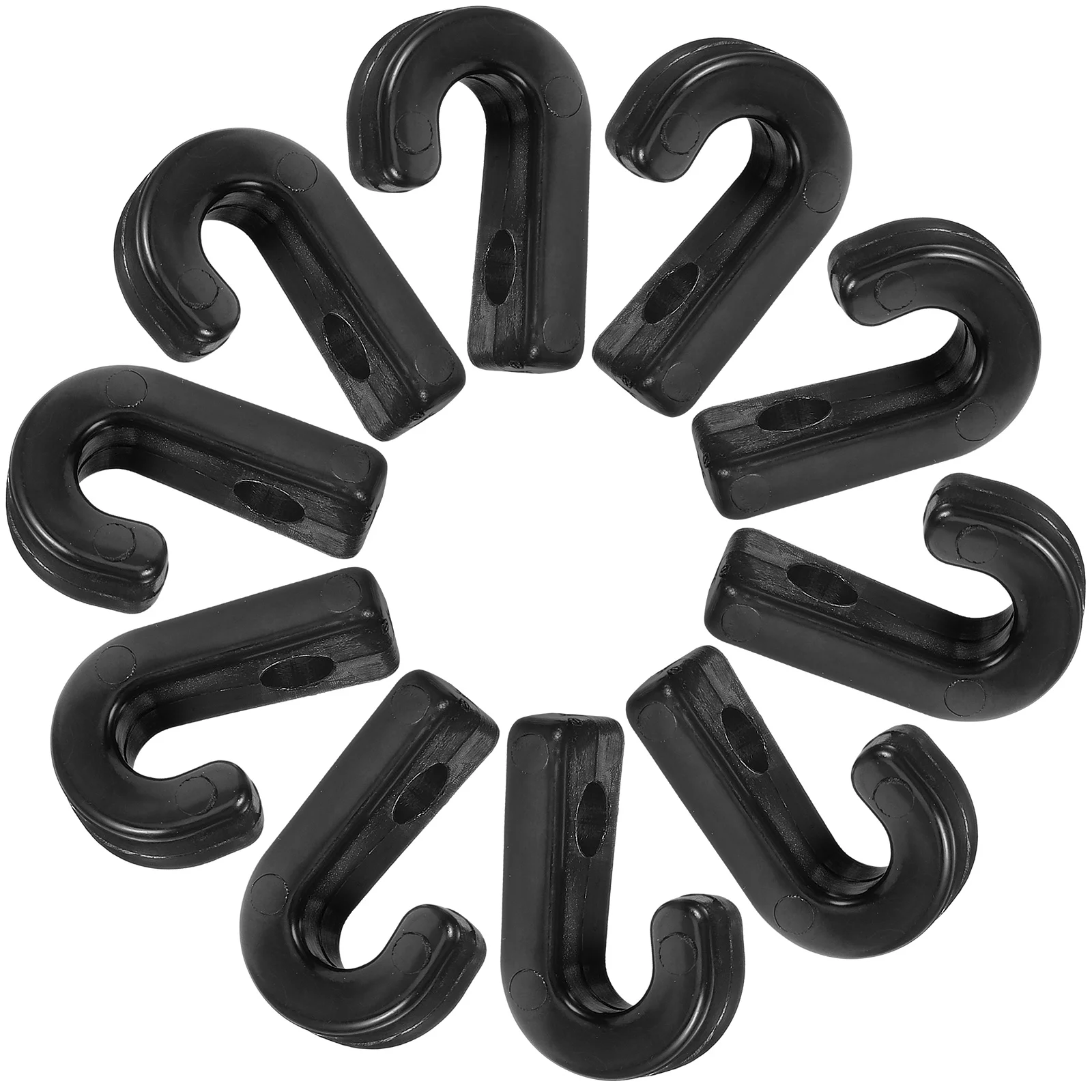 

10 Pcs Outdoor Gear Outdoors Sturdy Bungee Hook Tent Kayaking Equipment Lashing Abs Replacement Parts Mini Canoe