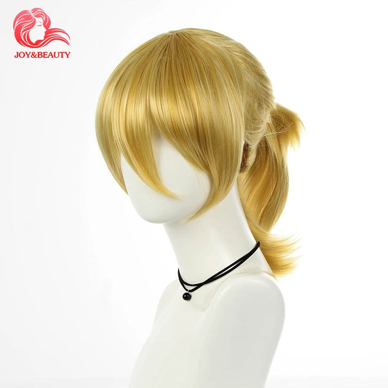 

JOY&BEAUTY Synthetic Wig Cosplay Rin / Len Short Hair Simulation Scalp Women Heat-Resistant Xmas Halloween Cosplay Wigs Free Cap