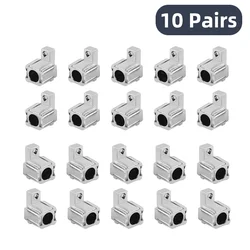 Replacement Metal Lock Buckle Latches for Joy - Con Repair - 10 Pairs (10 pairs)