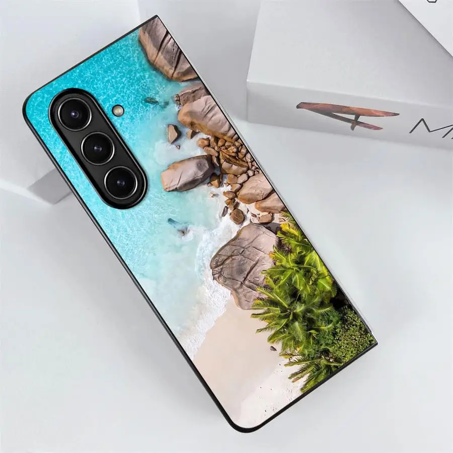 Landscape Mountain Sea View Travel Phone Case - Stylish Back Cover Design