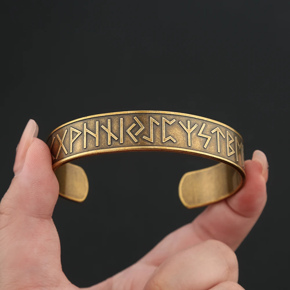 Stainless Steel Bracelet Vikings Rune for Men and Women
