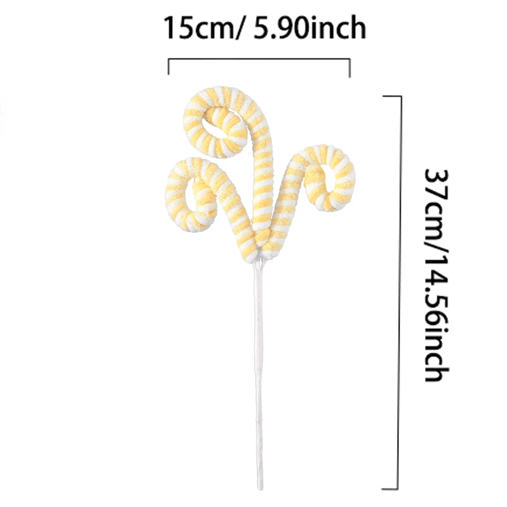 thumbnail image 1 of 1 pieza de 38 cm de plantas artificiales, adornos navideños, regalo de Navidad para el hogar, esquejes de árboles de Navidad, guirnalda, decoraciones de Año Nuevo 2025, 1 of 5