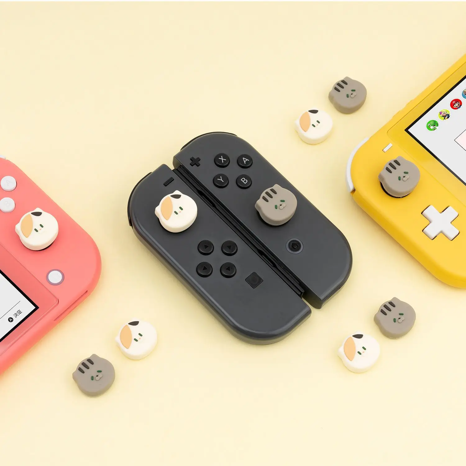 Silicone ghost Thumb Stick Grips For Nintendo Switch OLED Thumb Grip Caps Switch Lite Joystick cover Caps protective cover