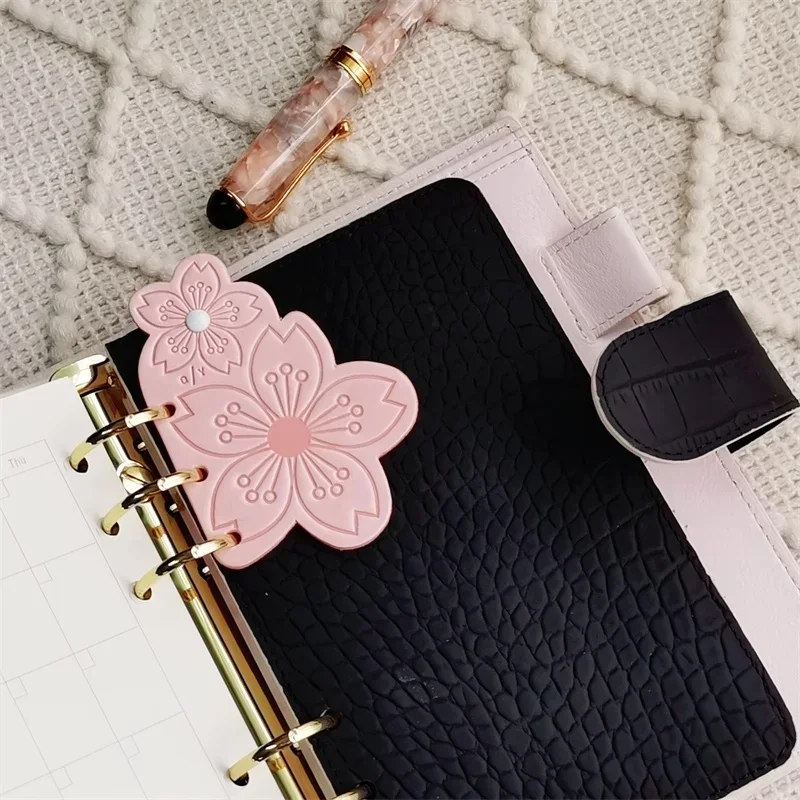 

Органайзер, милые сепараторы, кожа, 3 свободных связывающих страницы, Sakura аксессуары для планировщика разделители, отверстия, лист, натуральный индекс