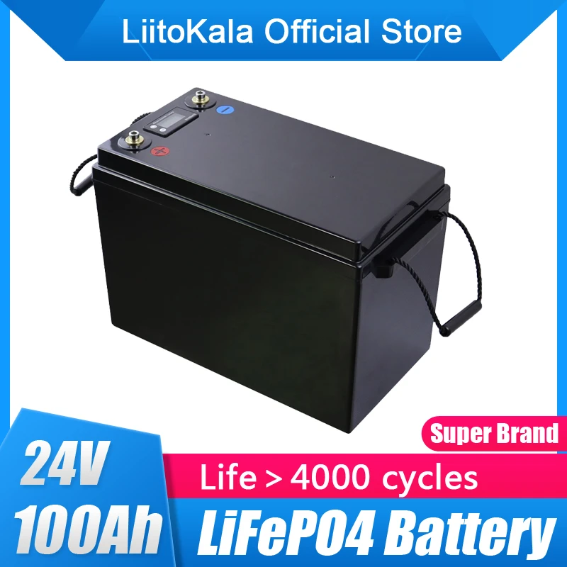 Liitokala 24v 100ah Lifepo4 Battery Solar Golf Car For Forklift
