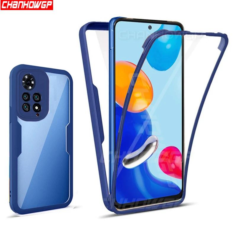 For Xiaomi Redmi Note 11 Case 360 Full Body Protect Soft Cover Shell on For Redmi Note 11 Pro 11S Double Shockproof Phon_voghion.com