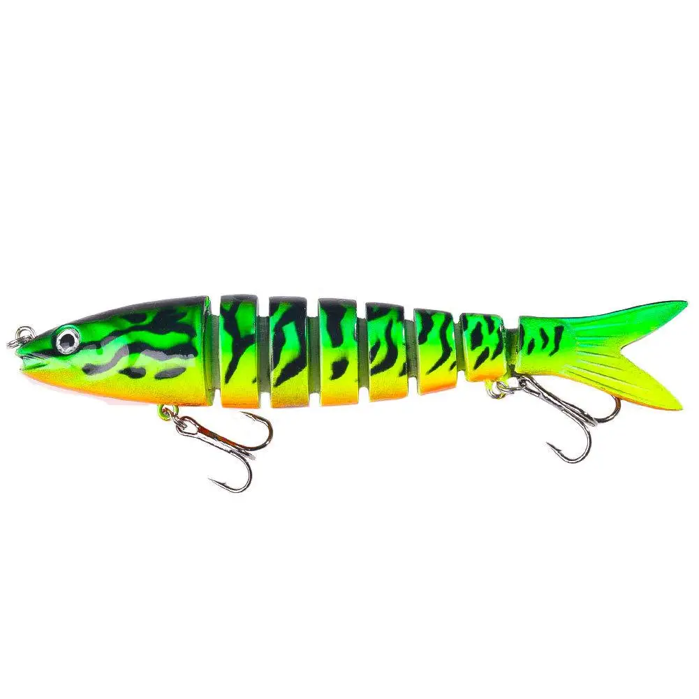 13,4 cm sinkende Wobbler, Angelköder, Gelenk-Kurbelköder, Swimbait, 8-Segment-harter künstlicher Köder für Angelgerät-Köder – Detail 25