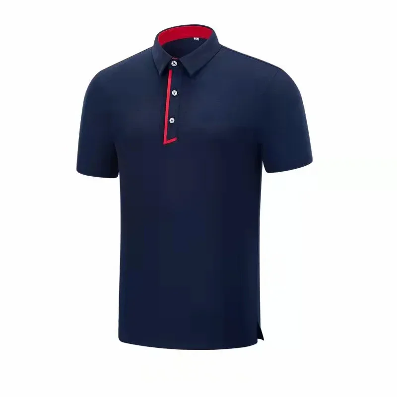 Summer Golf Clothing Men's New T-Shirt Casual Sports Breathable Quick-Drying POLO Shirt Loose Sweat-Wicking Short-Sleeved