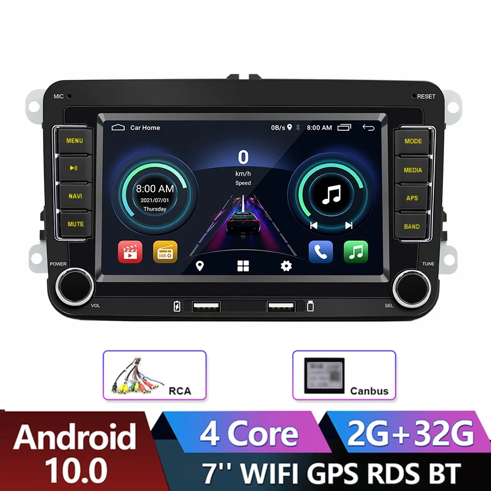 Buy Wholesale China Podofo Car Dvd Player Autoradio 2 Din Carplay Android  Auto Gps Navi Bt For Vw/golf 5/passat/touran/tiguan/polo & Car Dvd Player  For Autoradio For Vw at USD 79.99