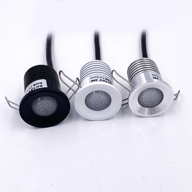 Rgbw Mini Led Spotlight with Transformer and Dimmer, Ceiling Lights Lighting Remote Dimming, Stage Showcase Party Light DC12V 3W 6