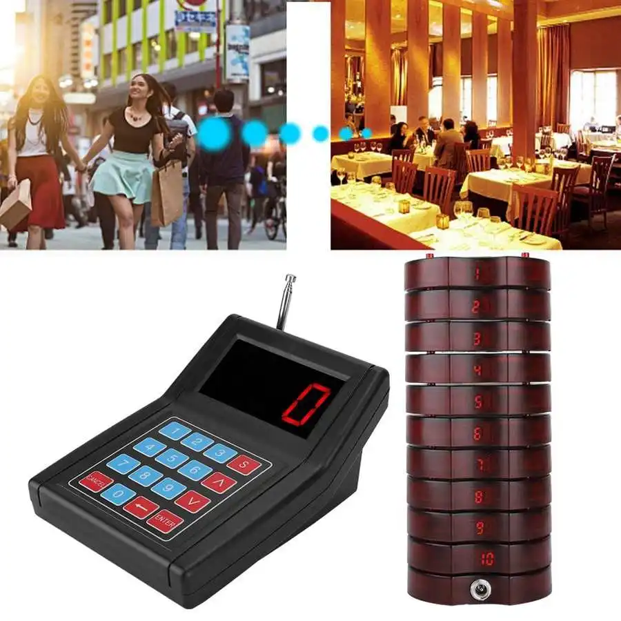 Description Picture 5 of itemSU-668 Pager Wireless Celling Pager System 30 Receivers for Restaurant Coffee Shop Food Court Queuing System 100-240V
