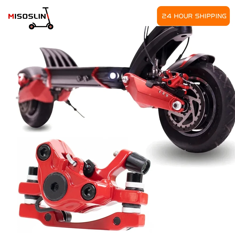 Electric Scooter Front/Rear Disc Aluminum Alloy Mechanical Brakes Calipers And Brake Pads Parts For Dualtron VSETT Zero10X