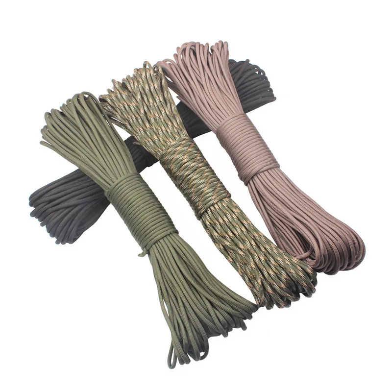 

31M Paracord 550 Climbing Tent Rope 4mm 9 Stand Paracord Rope Survival For Hiking Camping Rope Outdoor Tools