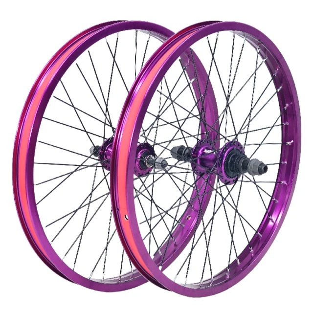 BMX-小型軽量アルミニウム合金ホイールセット,20インチダブル