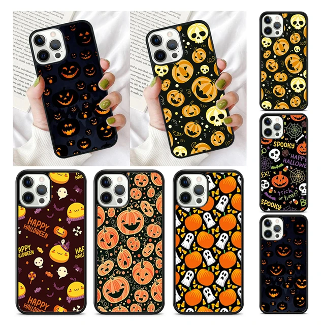 Funda para iPhone 12 Pro Max Halloween Spooky Ghost diseño doble capa