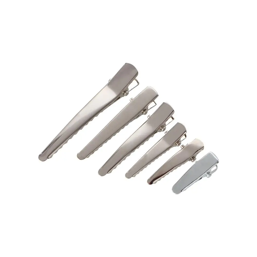 Pregadeiras de cabelo crocodilo prateadas elegantes para styling_voghion.com