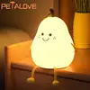 Night Light Cute Animal Panda Rabbit Duck Lovely Silicone Lamp Cloud Star Christmas Gift for Kids USB Recharge Warm Soft Light 6