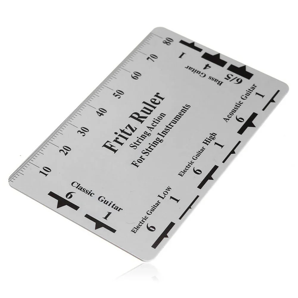 Guitar String Height Measurement Tool Multifunctional Guitar String Specification Ruler Card Luthier Tools for Instrument musical instruments accessories,guitar repair tool,guitar measurement tool,guitar parts,music chord tool