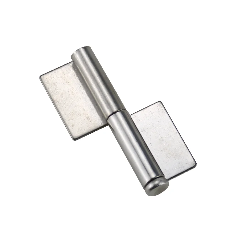 304 Stainless Steel Detachable Non Hole Weld On Hinge For Industrial Machinery Equipment Cabinet Door Concealed Flag Hinge
