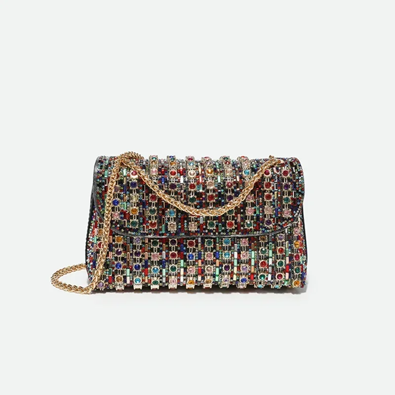 New Design Fashion Rhinestone Purse Luxury Designer Handbags Elegant and Versatile Purses for Women Evening Clutch Bag